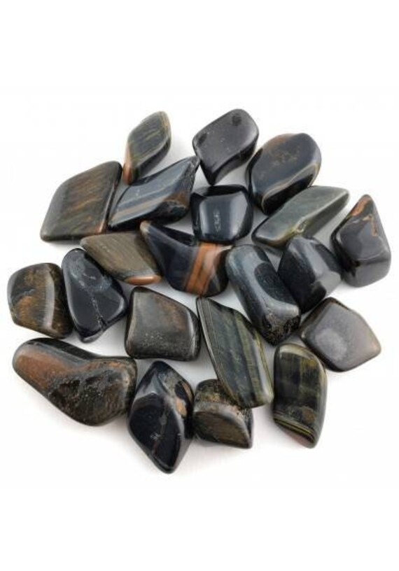 Mineral Falcon Eye Tumbled Stone Crystal Healing Chakra Reiki Zen