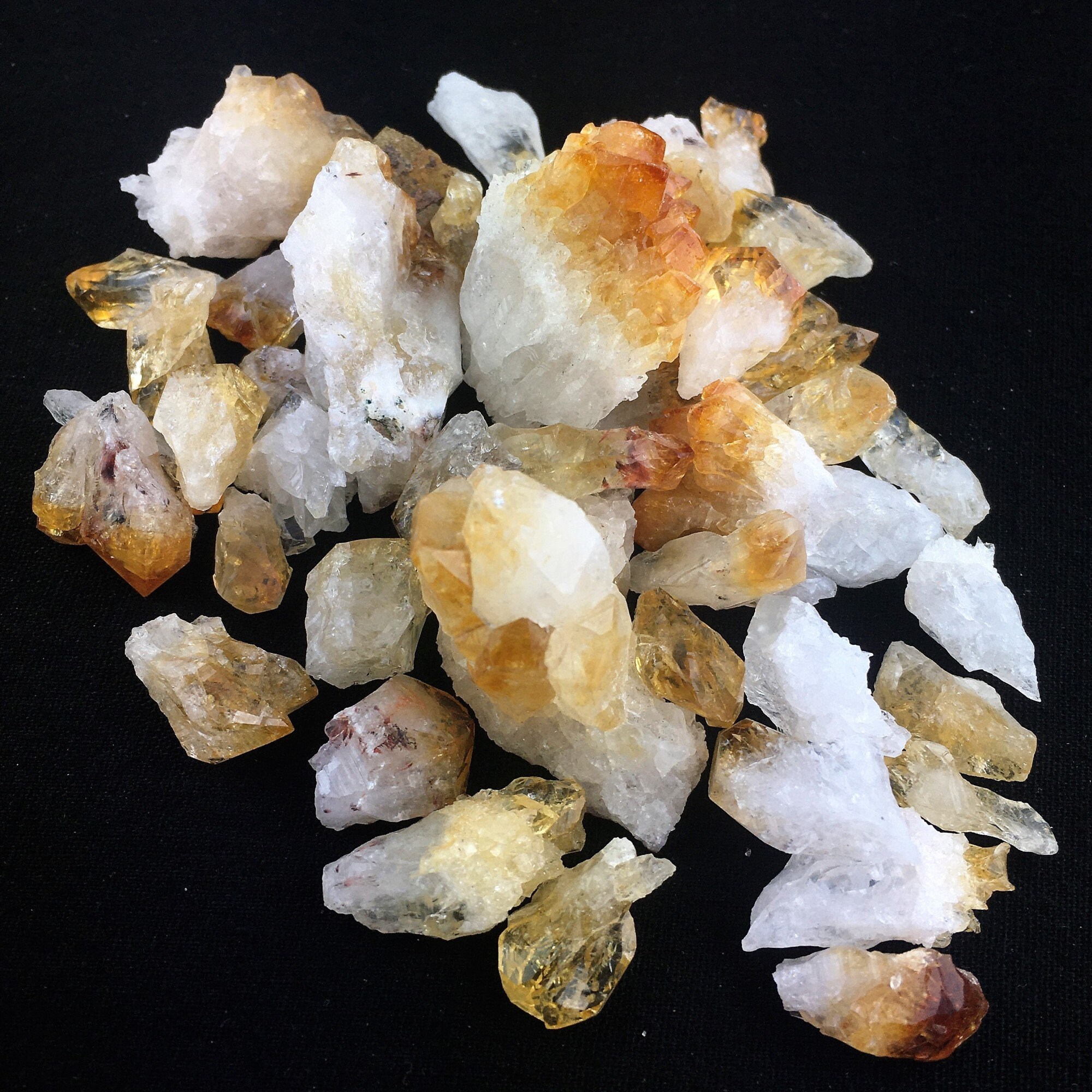Raw CITRINE QUARTZ Cluster 100gr Yellow Quartz Minerals Specimens A