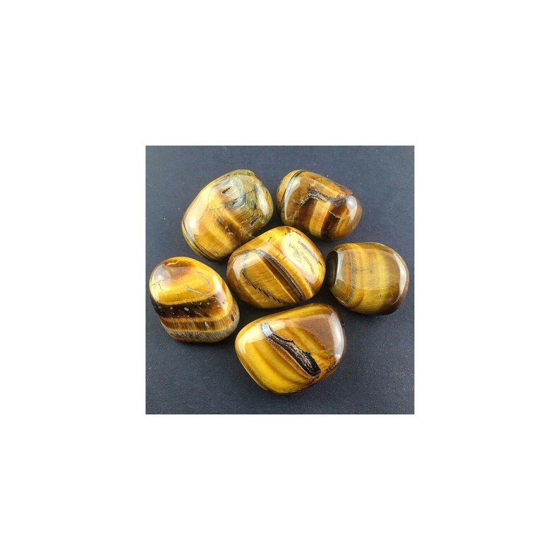 TIGER EYE Tumbled Stone MINERALS Crystals Crystal Healing Chakra Gemstone Reiki image 7