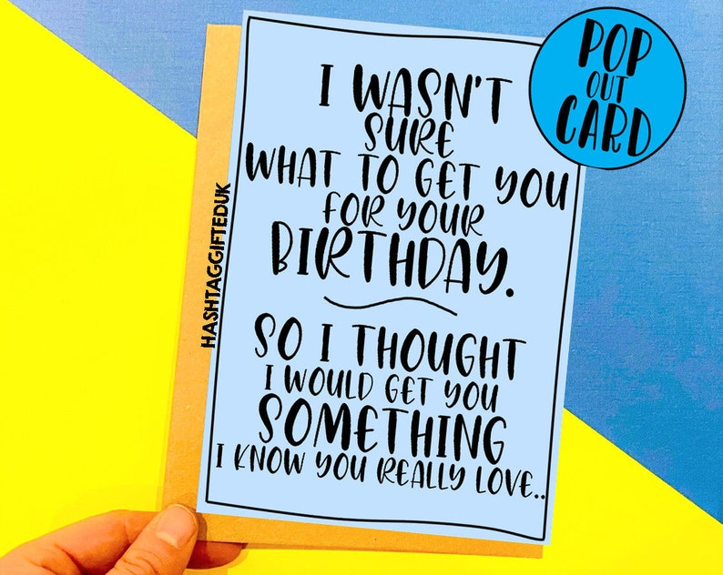 Pop Out Boobs Card Birthday Card Surprise Boobs Card Etsy