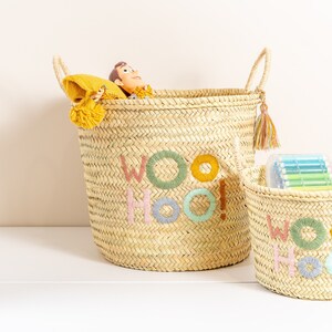 Kinder Aufbewahrungskorb | Osternest | Kinderzimmer Aufbewahrung |  Korb | Baby-Dusche-Geschenk | Handgemachter Naturkorb