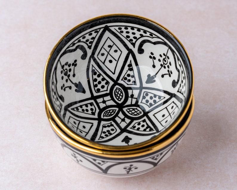 Moroccan Ceramic bowls set | pottery | Salad bowls | Pasta bowls | Tableware Zwak