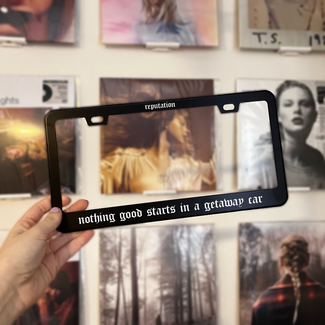 Getaway Car License Plate Cover Taylor Swift Taylor's Version Car