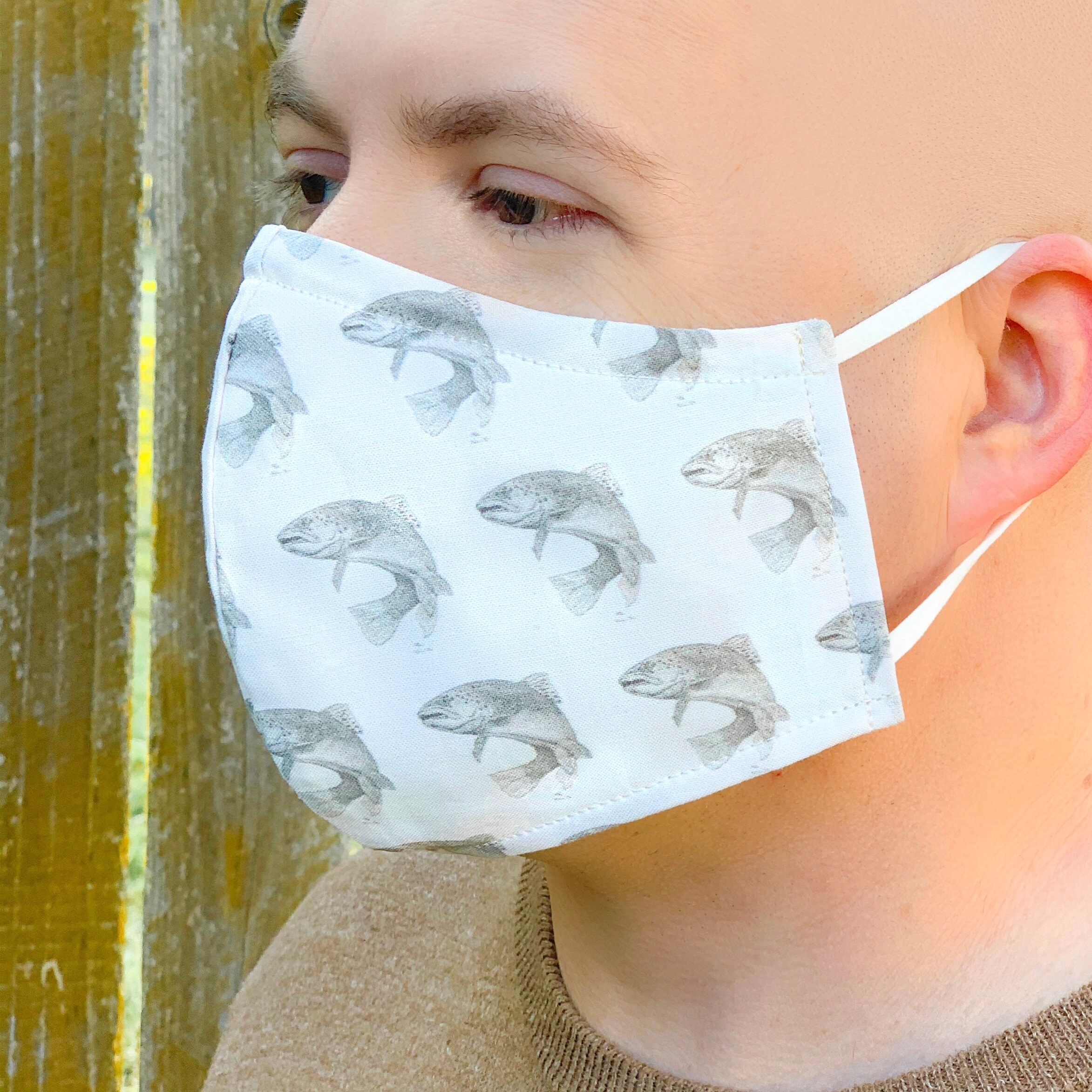 Bass Fishing Face Mask Fishing Face Mask for Men Bass Fish Etsy