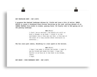 Scenariusz filmu „Skazani na Shawshank”: plakat filmowy Stephena Kinga