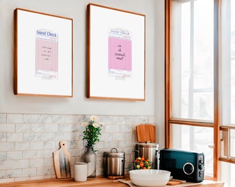 Chappell Roan Lyrics Poster: Casual Guest Check Wall Art (Digital Print)