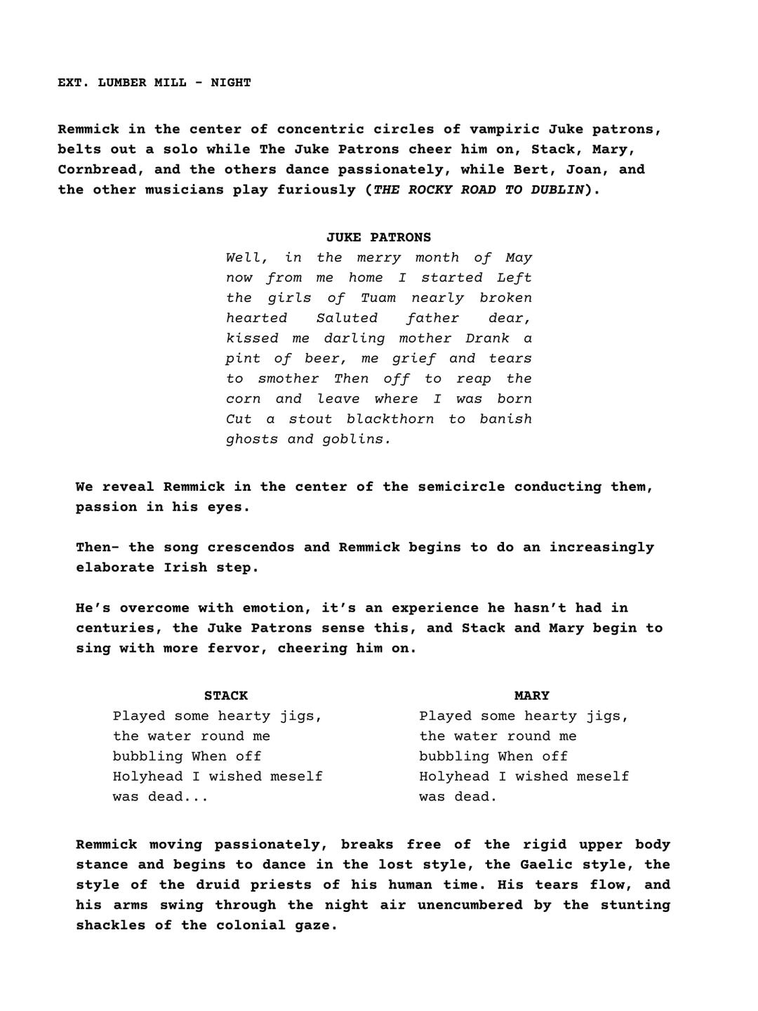 Dublin Script Sinners Script Print: the Rocky Road to Dublin Scene (digital Download ...