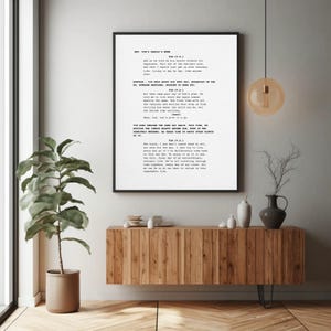 About Time Film Script Digital Print | Secret for Happiness Scene Movie Poster | Romantic Screenplay Wall Art Inspiring Quote Minimal Design
