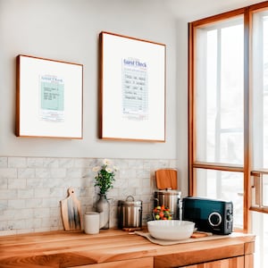 Parks and Rec Digital Print | Parks and Recreation Guest Check Poster | Ron Swanson Sitcom Wall Art | Breakfast Aesthetic Vintage Design
