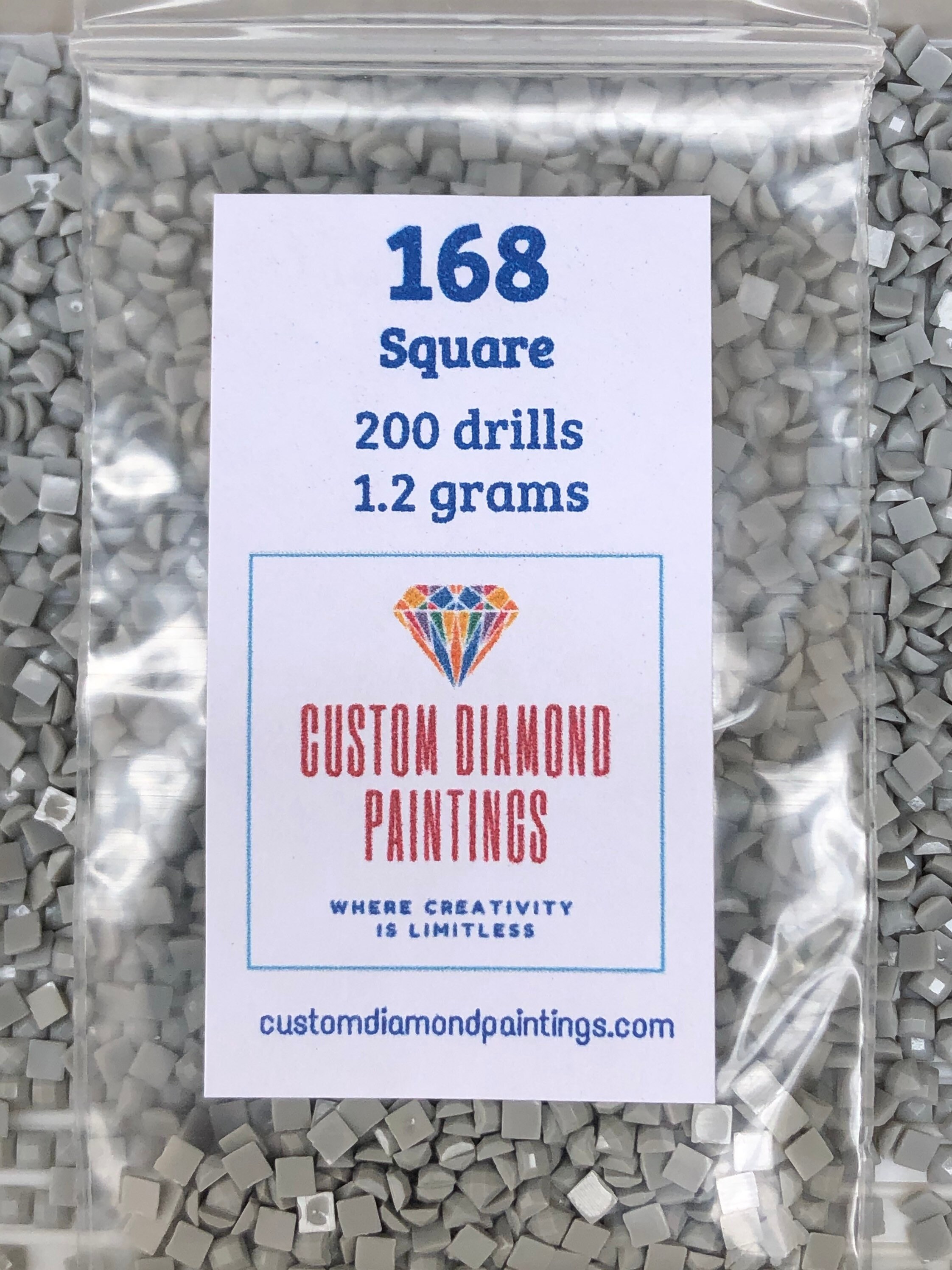 DMC 168 Diamond Painting Resin Drills Beads Silver Gray Etsy