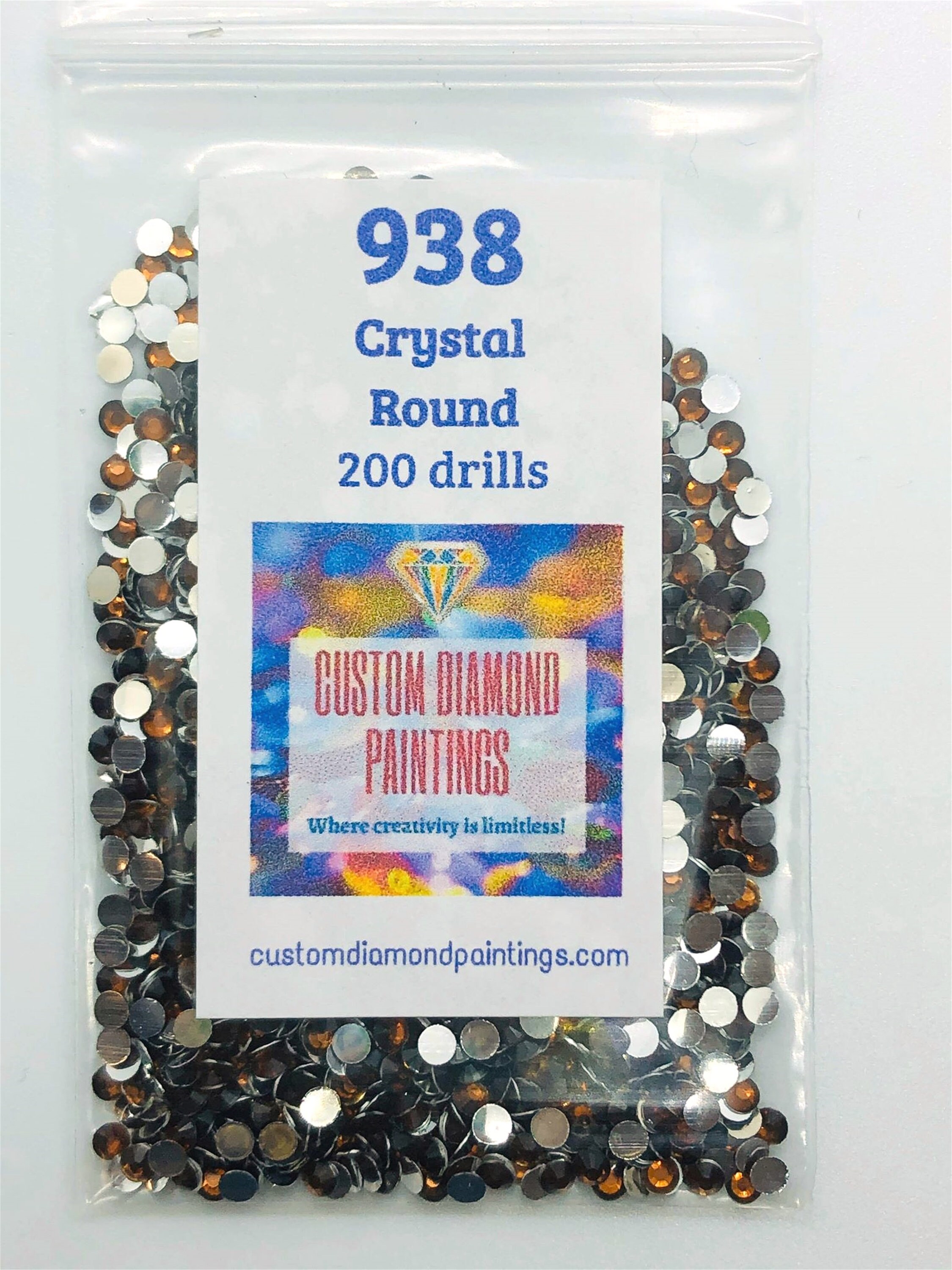 DMC 938 Diamond Painting Round CRYSTAL Drills Beads Ultra Etsy