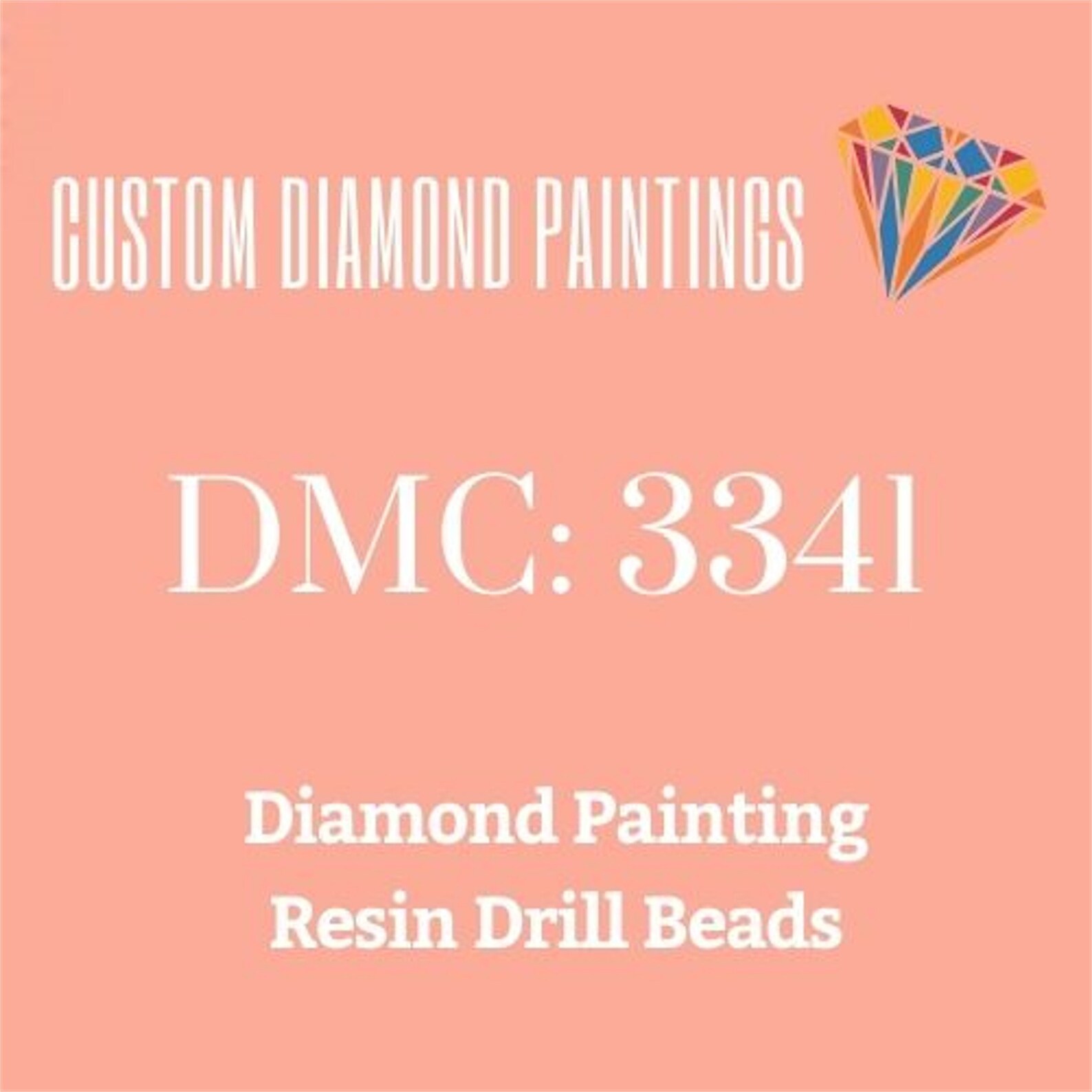 DMC 3341 Diamond Painting Resin Drills Beads Apricot Loose Etsy