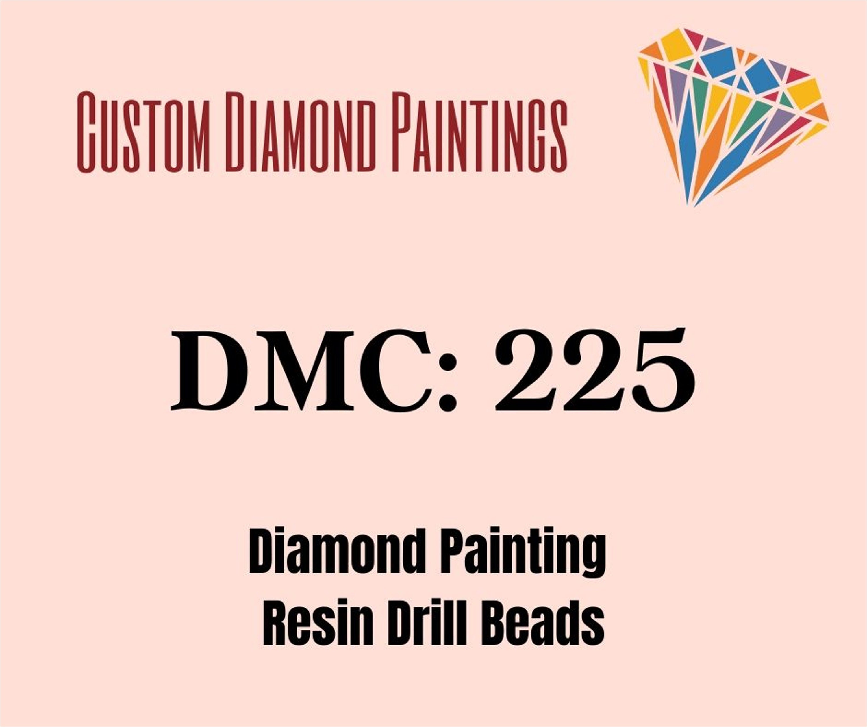 DMC 225 Diamond Painting Resin Drills Beads Ultra Very Light Etsy