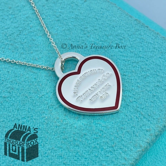 Tiffany & Co. | Jewelry | The Ny Red Enamel Heart Necklace | Poshmark