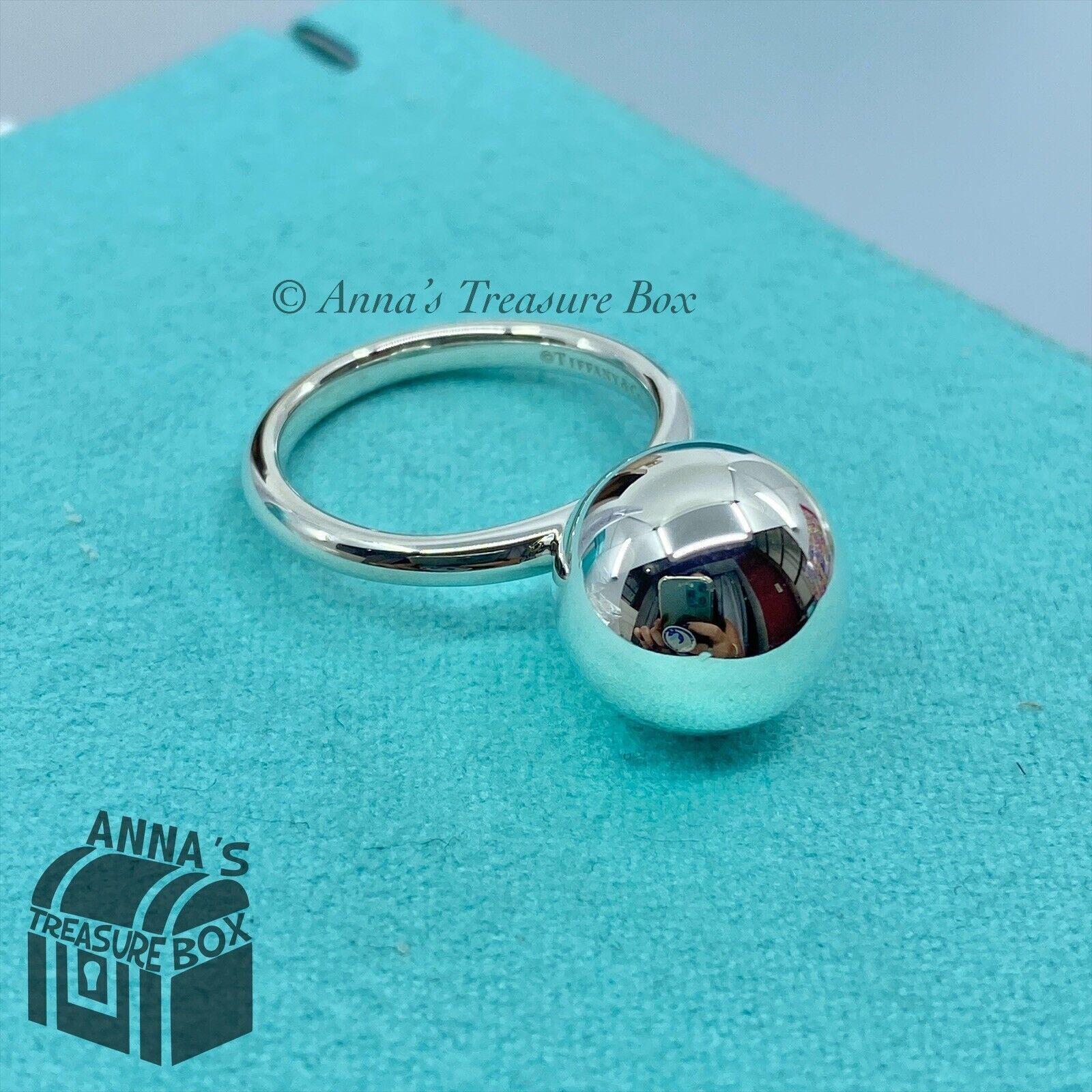 Tiffany & Co. 925 Silver 12mm Hardwear Ball Ring Sz. 8 Tiffany & Co. 925 Silver 12mm Hardwear Ball Ring Sz. 8