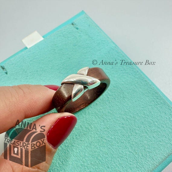 TIFFANY&Co. Love & kiss Ring Ag925 Silver Auth kk317 | eBay