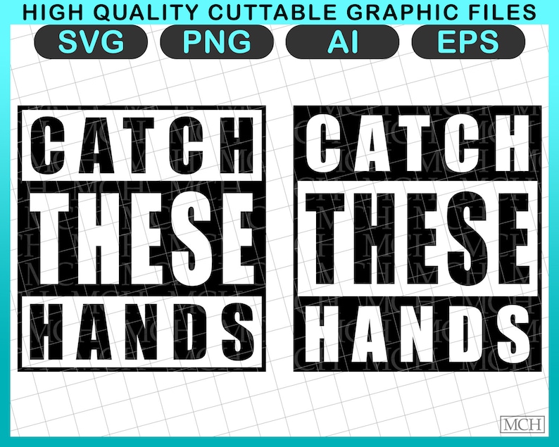 Catch These Hands SVG Funny Humor svg png vinyl htv cut datei Etsy.de