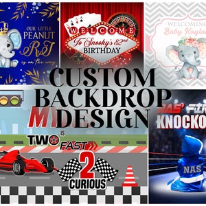Custom Backdrop Design, Custom Banner Design, Digital files only - Any theme | Any size
