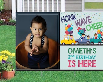 Birthday yard sign Personalized, Drive by birthday parade, Drive by birthday party yard sign, Quarantine party poster, Digital Files Only