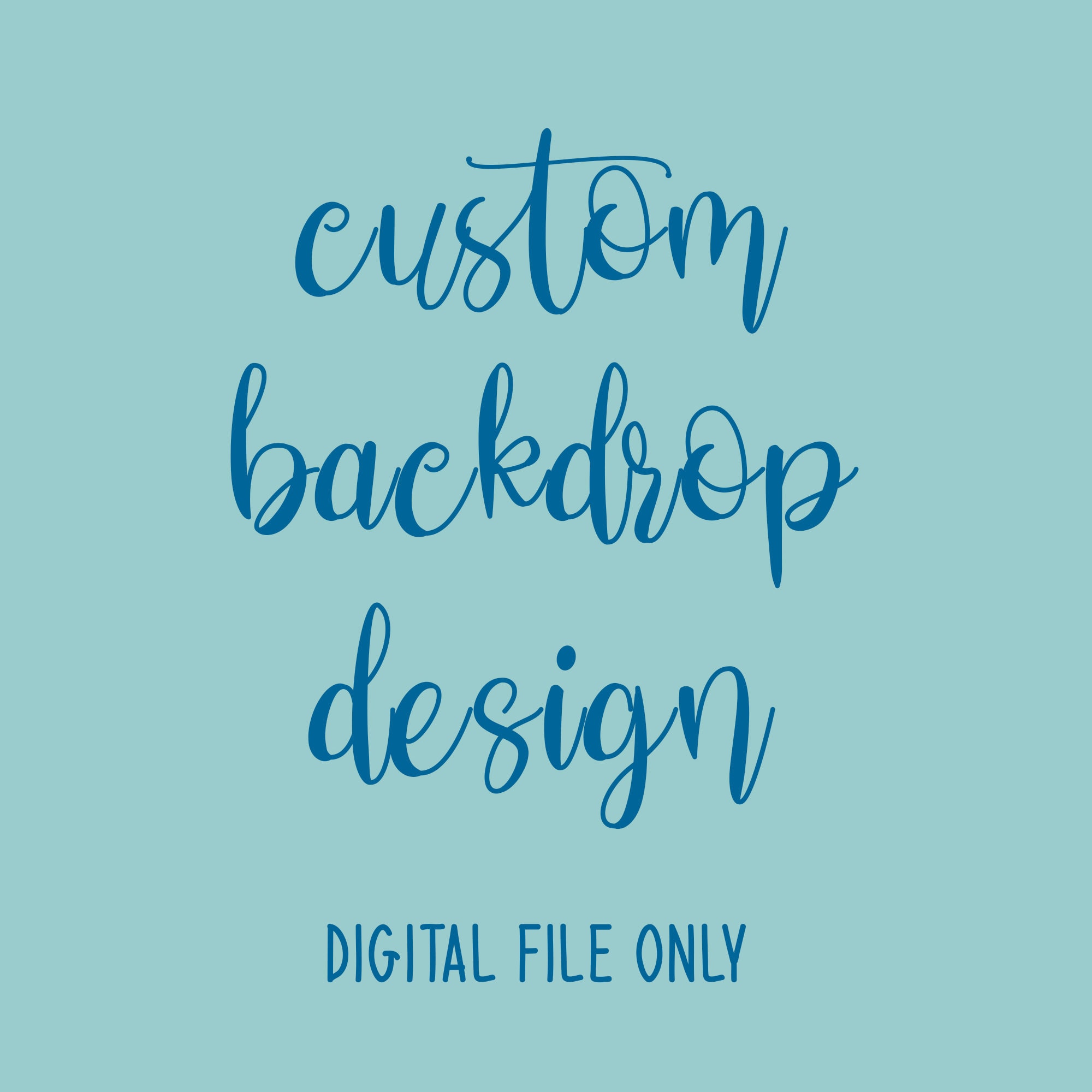 Custom Backdrop Design, Custom Banner Design, Digital files only - An…