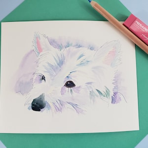 Postal Westie para amantes de los animales