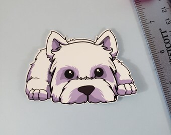 Westie Vinyl Sticker | Cute West Highland White Terrier Decal