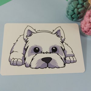Cartão postal Westie para amantes de animais