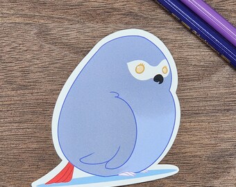 Cute African Grey sticker for Bird Lovers