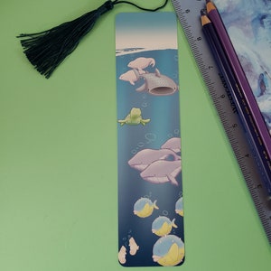 Ocean Animal Bookmark | Animal Bookmark |  Marine Animal Bookmark | Digital Illustration Bookmark | Cartoon Bookmark | Cute