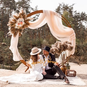 Rustic Wedding Arch, Outdoor Ceremony Arch, Personalized Wedding Decor, Wooden Hexagon Wedding Arbor, Wedding Centerpiece, Wedding Backdrop