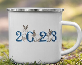 2023 Year of the Rabbit 12oz Enamel Mug