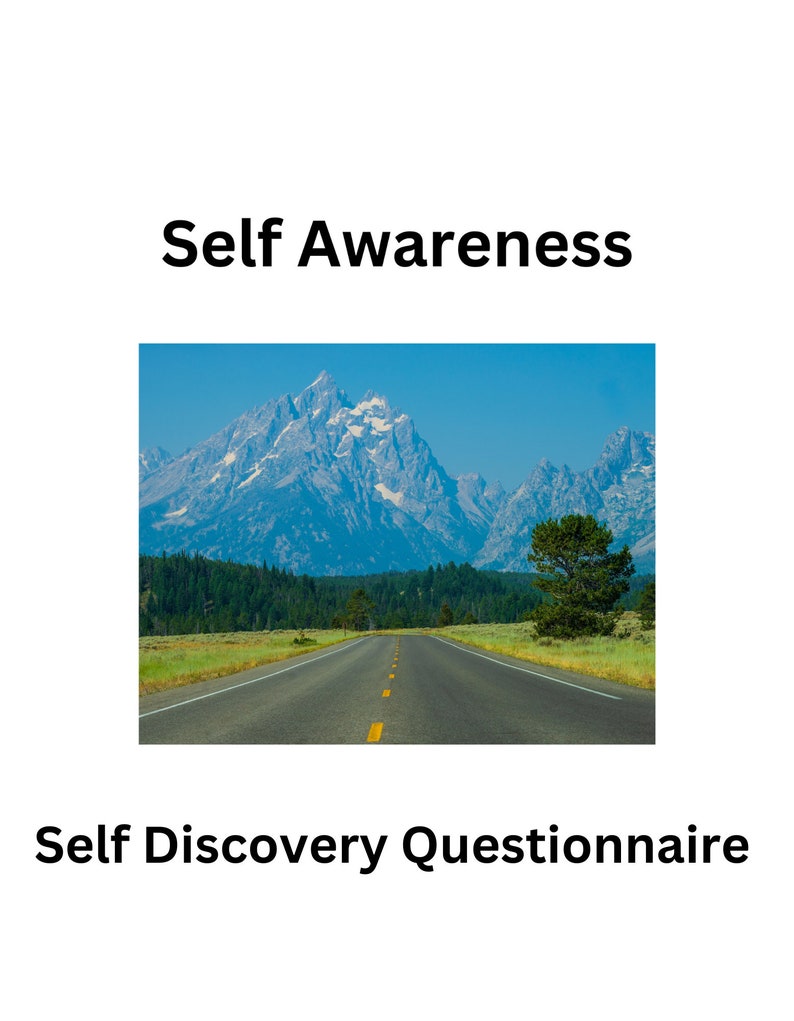 Self Discovery Questionnaire - Etsy