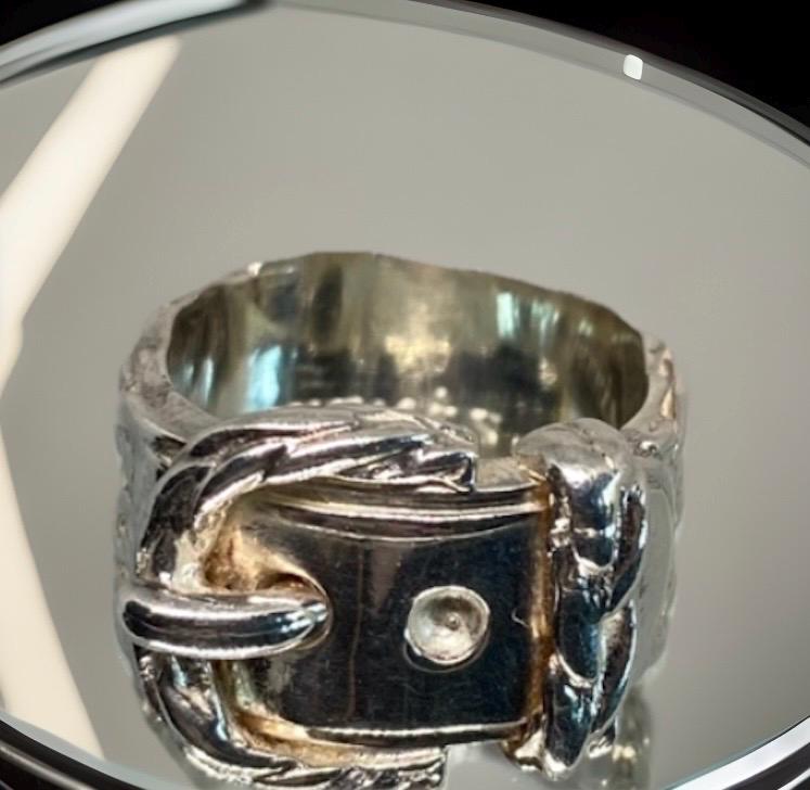 Vintage Hermes Silver 925 Diane Belt Ring Size 6 1/2 - Etsy Israel