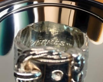 Hermes Chaine D Ancre Enchainee Ring Sterling Silver Boxed - Etsy