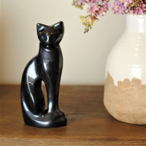 Graceful Cat : Cremation Pet Urn | Engraved Cat Ashes Pet Urn | Handcrafted Memorial Urn for Cats | Pet Loss Gift |  8.5" X 3.5" X 2.25"