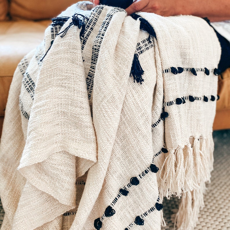 Boho Throw Blanket Modern Decorative Light Weight Blanket Etsy