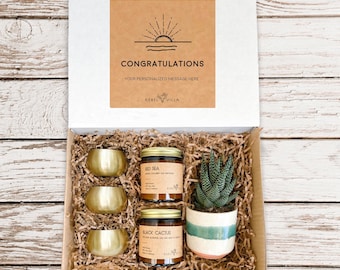 Congratulations Gift Box | Congrats Gift | Engagement Gift Box | Housewarming Gift Box | Gift for New Mom | New Job | Promotion | Retirement