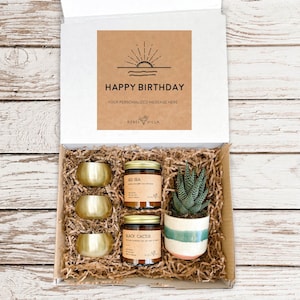 Birthday Gift Box | Birthday Gift | Gift Box For Her | Celebrate Gift Box | Candle Gift Box | Succulent Care Package