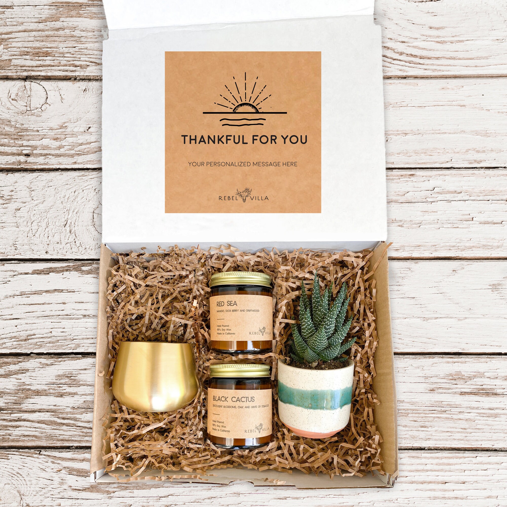 Thankful For You Gift Box Best Friend Basket Gift For Mom Etsy