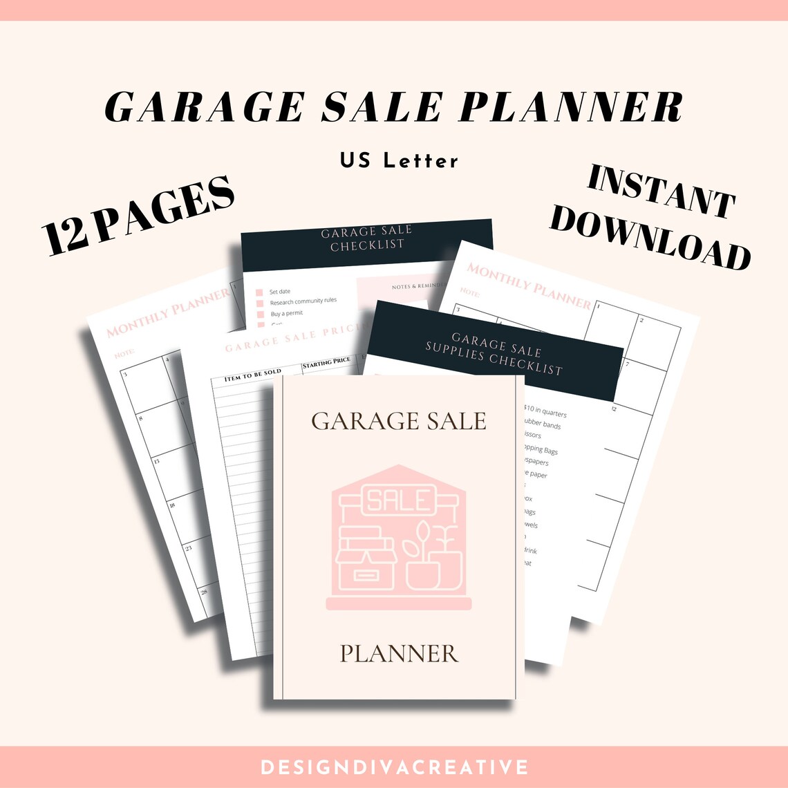 Printable Garage Sale Planner Garage Sale Checklist - Etsy