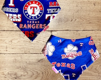 Texas Rangers Dog Bandana, Reversible Bandana, MLB, Texas Rangers, World Series Champions, Baseball, Texas, Christmas Gift
