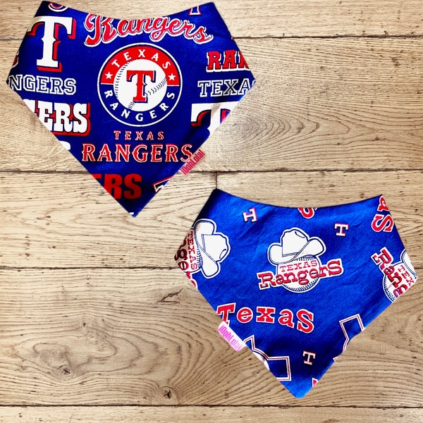 Texas Rangers Dog Bandana, Reversible Bandana, MLB, Texas Rangers, World Series Champions, Baseball, Texas, Christmas Gift