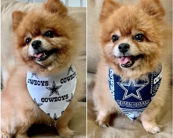 Dallas Cowboys Pet Bandana, Reversible Bandana, NFL, Dallas Cowboys