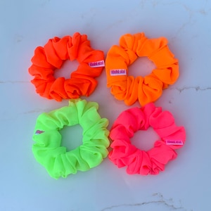 Scrunchies, Summer Scrunchies, Hair Ties, Neon Scrunchie, Summertime Scrunchie