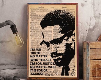 Malcolm X Art Etsy