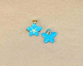 Enamel Flower Cute Stud Earring