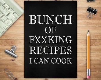 travel journal cooking diary food diary recipe journal foodie journal self care diary chef gift Chef is Always Right Stapled Notebook
