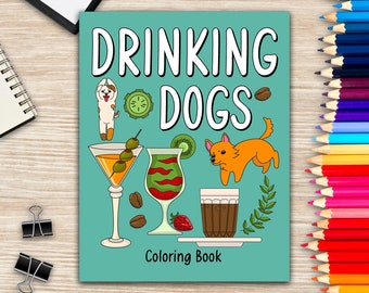 Download Drink Coloring Book Etsy
