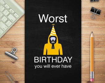 Worst Birthday You Will Ever Have, Birthday Lined Notebook, Personalized Notebook, Personalized Diary, Journal Notebook, 2024 Diary Humorous
