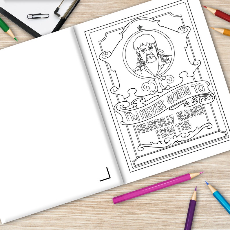 Exotic Tiger Kingdom Coloring Book Adult Coloring Book | Etsy